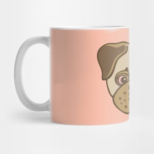 I LOVE PUGS  Cute Pug Pet Dog Lover - UnBlink Studio by Jackie Tahara Mug